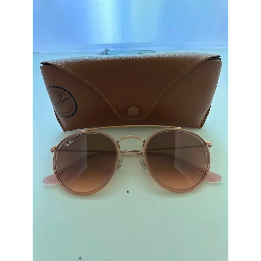 Ray Ban RB3647N Round Double Bridge Sunglasses
